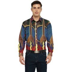 Rocket Painting Men s Long Sleeve  Shirt by Cendanart