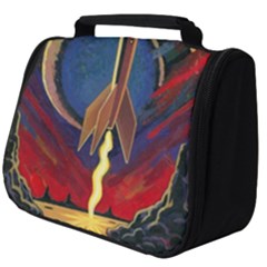 Rocket Painting Full Print Travel Pouch (big) by Cendanart