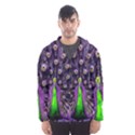 Peacock Bird Color Men s Hooded Windbreaker View1