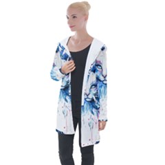 Cat Longline Hooded Cardigan by saad11