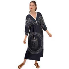 Doctor Who Bbc Tardis Grecian Style  Maxi Dress by Cendanart