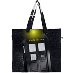 Doctor Who Space Tardis Canvas Travel Bag by Cendanart