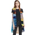 Tardis Doctor Who Paint Painting Sleeveless Chiffon Waistcoat Shirt View1