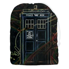 Tardis Doctor Who Magic Travel Macine Fantasy Drawstring Pouch (3xl) by Cendanart