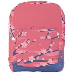 Illustration Minimal Minimalist Scenery Minimalist Japanese Art Full Print Backpack by Bedest