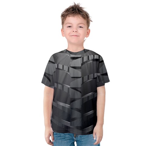 Tire Kids  Cotton T-shirt by Ket1n9