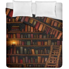 Books Library Duvet Cover Double Side (california King Size) by Ket1n9