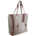 Baseball Zip Up Canvas Bag View2