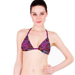 Technology Circuit Board Layout Pattern Classic Bikini Top by Ket1n9