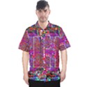 Technology Circuit Board Layout Pattern Men s Hawaii Shirt View1