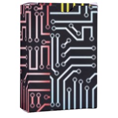 Circuit Board Seamless Patterns Set Playing Cards Single Design (rectangle) With Custom Box by Ket1n9