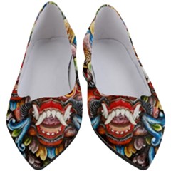 Wood Sculpture Bali Logo Women s Block Heels  by Ket1n9