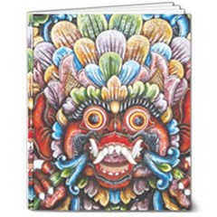Wood Sculpture Bali Logo 8  X 10  Softcover Notebook by Ket1n9