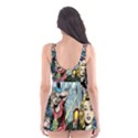 Vintage Horror Collage Pattern Skater Dress Swimsuit View2