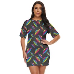 Alien Patterns Vector Graphic Just Threw It On Dress by Ket1n9