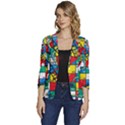 Snakes And Ladders Women s One-Button 3/4 Sleeve Short Jacket View1