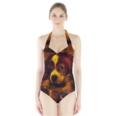 Cute 3d Dog Halter Swimsuit by Ket1n9