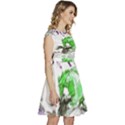 Horse Horses Animal World Green Cap Sleeve High Waist Dress View3