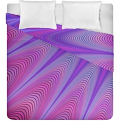 Purple Star Sun Sunshine Fractal Duvet Cover Double Side (king Size) by Ket1n9