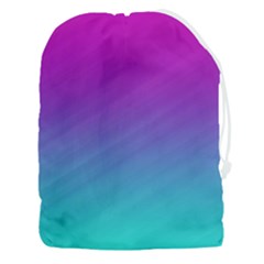 Background Pink Blue Gradient Drawstring Pouch (3xl) by Ket1n9