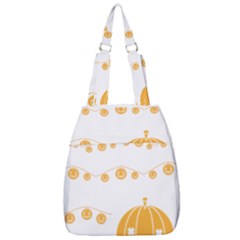 Pumpkin Halloween Deco Garland Center Zip Backpack by Ket1n9