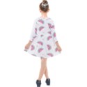 Seamless Background With Watermelon Slices Kids  Quarter Sleeve Shirt Dress View2