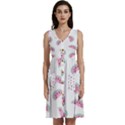 Fresh Watermelon Slices Texture Sleeveless Dress With Pocket View1