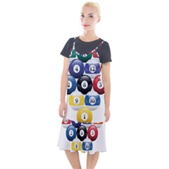 Abstract Vibrant Colour Botany Camis Fishtail Dress by Ket1n9