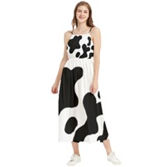 Cow Pattern Boho Sleeveless Summer Dress by Ket1n9