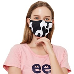 Cow Pattern Fitted Cloth Face Mask (adult) by Ket1n9