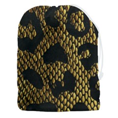 Metallic Snake Skin Pattern Drawstring Pouch (3xl) by Ket1n9