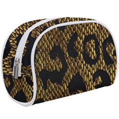 Metallic Snake Skin Pattern Make Up Case (large) by Ket1n9
