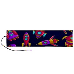 Space Patterns Roll Up Canvas Pencil Holder (l) by Hannah976