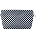 Black And White Checkerboard Background Board Checker Handbag Organizer View2