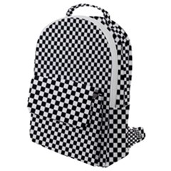 Black And White Checkerboard Background Board Checker Flap Pocket Backpack (small) by Hannah976