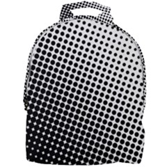 Background-wallpaper-texture-lines Dot Dots Black White Mini Full Print Backpack by Hannah976