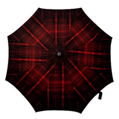 Black And Red Backgrounds Hook Handle Umbrellas (large) by Hannah976