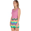 Easter Chevron Pattern Stripes Bodycon Dress View2