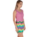 Easter Chevron Pattern Stripes Bodycon Dress View3