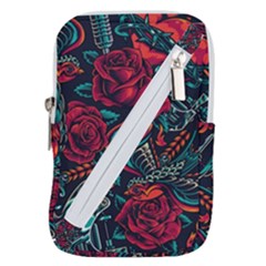 Vintage Flash Tattoos Designs Seamless Pattern Belt Pouch Bag (large) by Ndabl3x