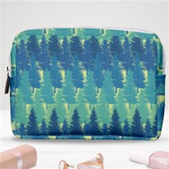 Christmas Trees Pattern Digital Paper Seamless Make Up Pouch (medium) by Ndabl3x