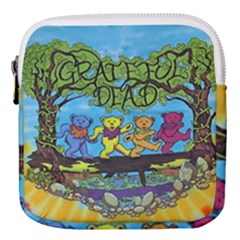 Dancing Bears Grateful Dead Mini Square Pouch by Cendanart