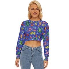 Grateful Dead Bears Pattern Lightweight Long Sleeve Sweatshirt by Cendanart