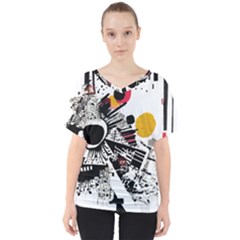 You Wanna Know The Real Me? V-neck Dolman Drape Top by essentialimage