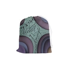 Converge Diverge Mingle Mix Divide Drawstring Pouch (medium) by Paksenen