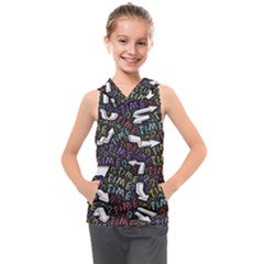 Mental Emojis Emoticons Icons Kids  Sleeveless Hoodie by Paksenen