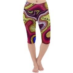 Chaos Unknown Unfamiliar Strange Lightweight Velour Cropped Yoga Leggings by Paksenen