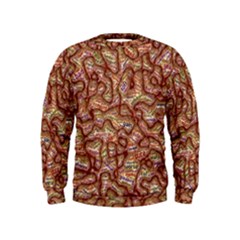 Mind Brain Thought Mental Kids  Sweatshirt by Paksenen