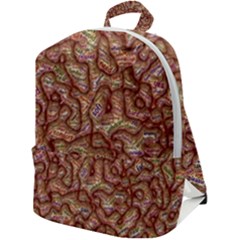 Mind Brain Thought Mental Zip Up Backpack by Paksenen