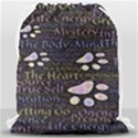 Footprints Path Mystery Unknown Drawstring Bag (Large) View2